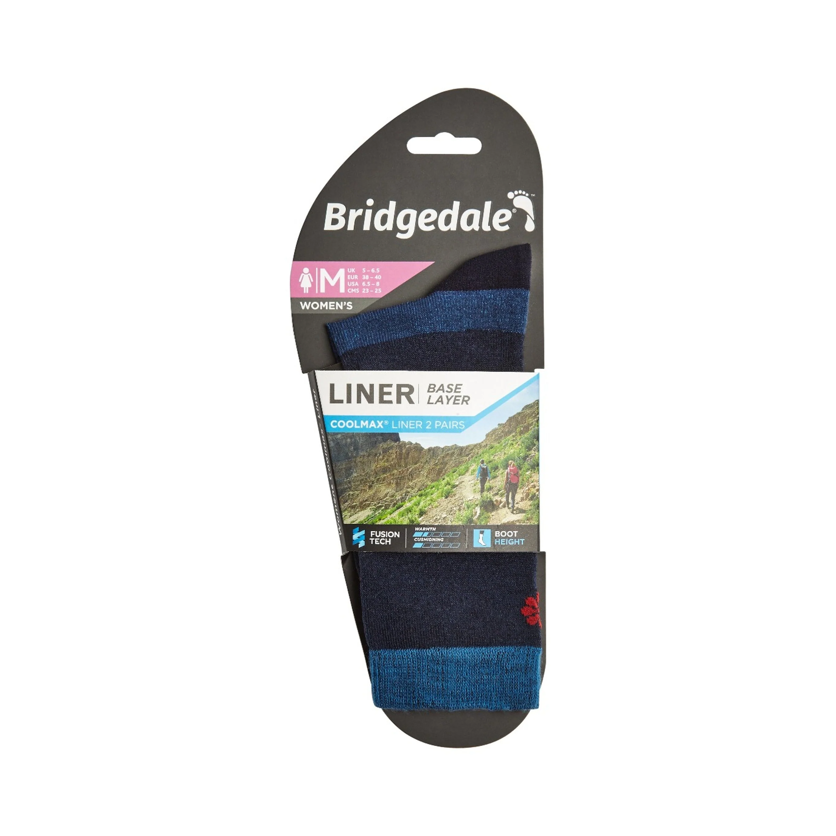 Bridgedale Base Layer Coolmax® Liner Twin Pack Women's - Image 3