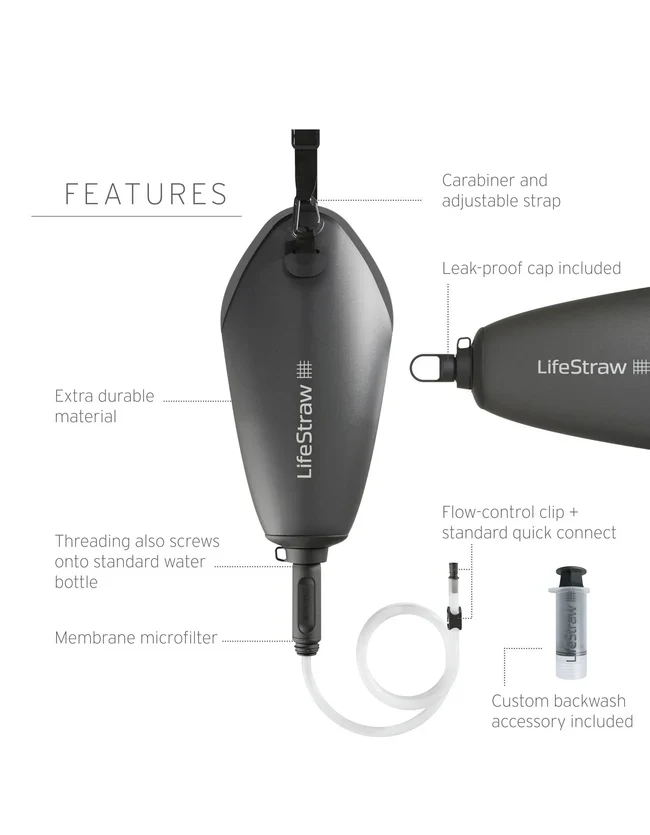 LifeStraw Peak Gravity Water Filter System - 3L - Image 3