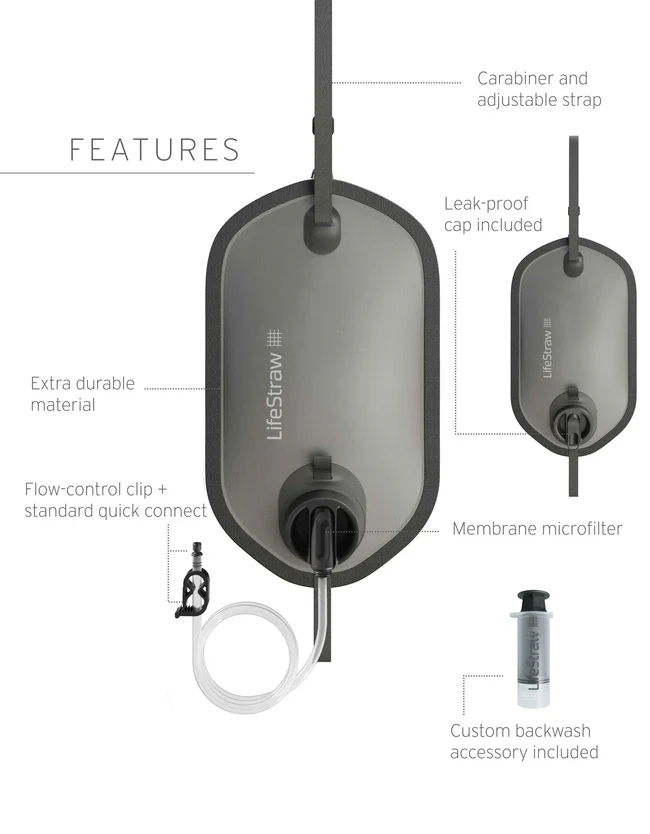 LifeStraw Peak Gravity Water Filter System - 8L - Image 2