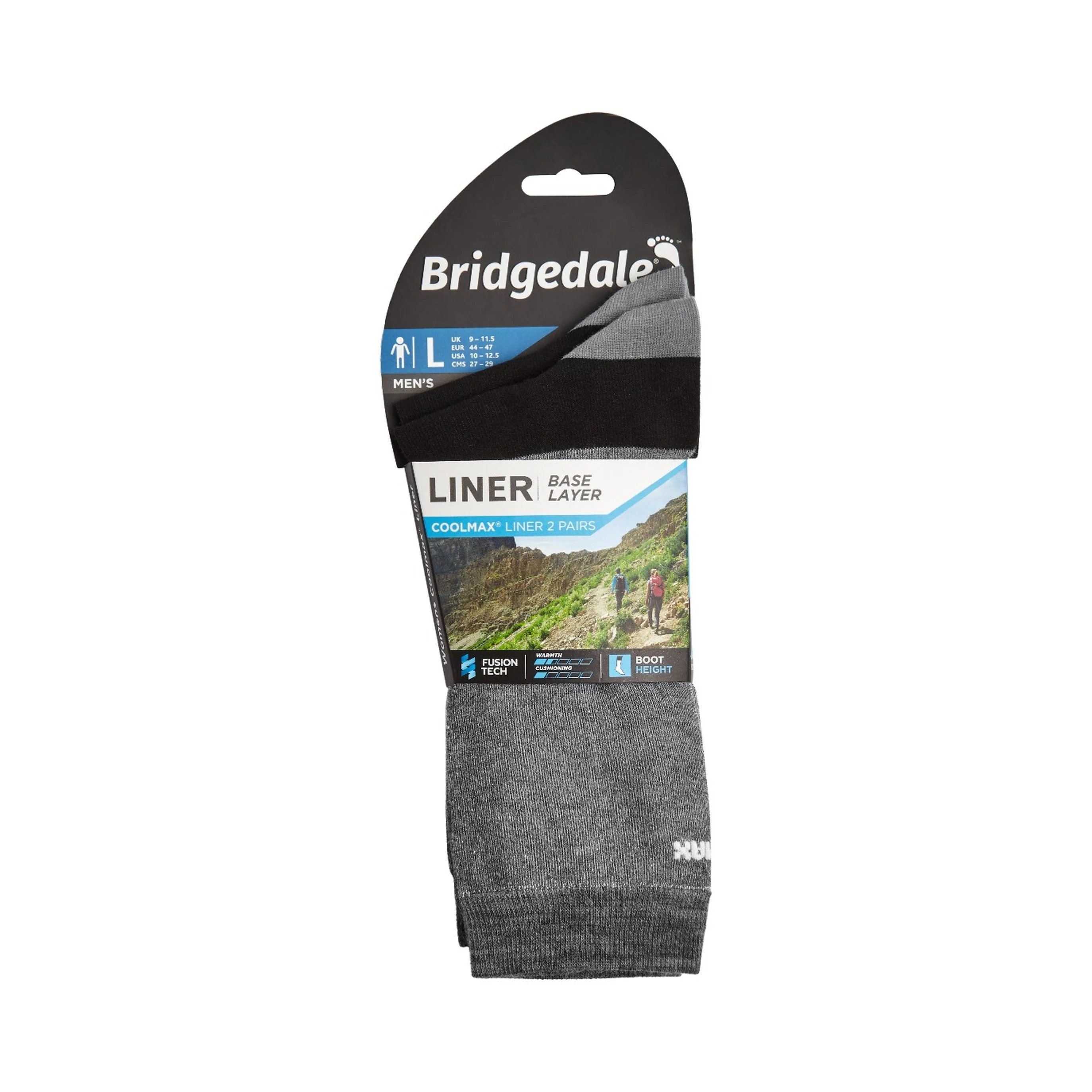 Bridgedale Base Layer Coolmax® Liner Twin Pack Men's - Image 3