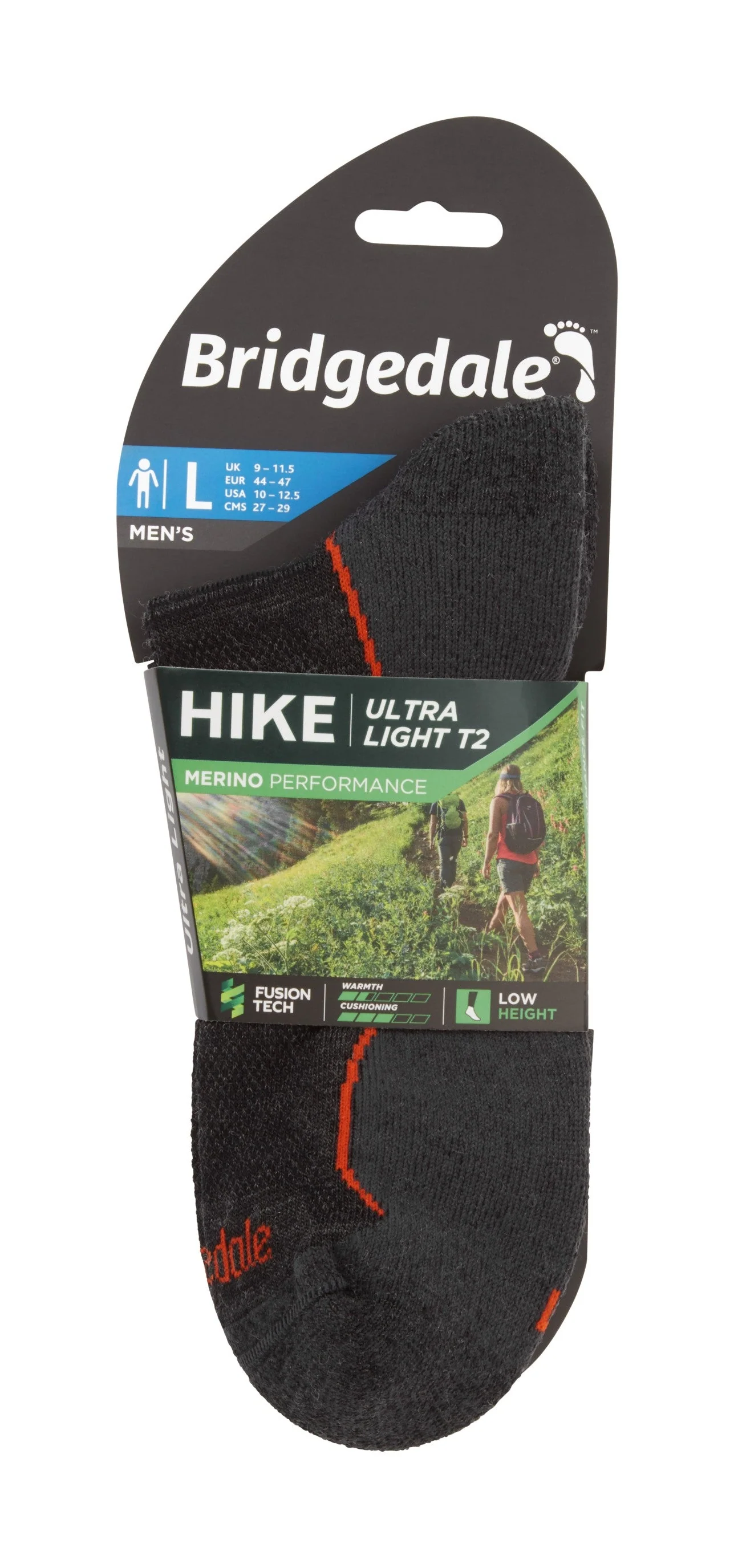 Bridgedale Ultra Light T2 Merino Performance Low Men's - Image 3