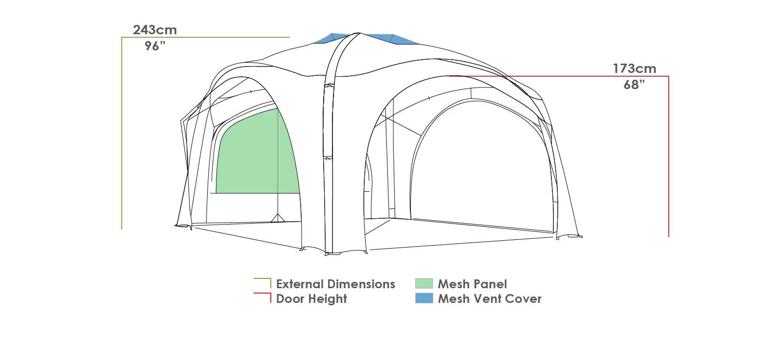 Zempire Evobase 3 Air Shelter - Image 5