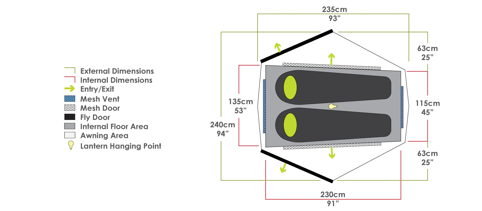 Zempire Zeus 2 Person Dome Tent - Image 7
